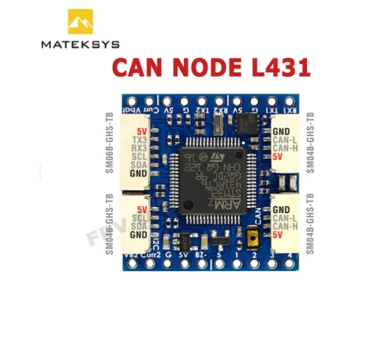 

MATEK CAN-L431 AP_Periph CAN Node DroneCAN L431 26X26mm for ArduPilot GNSS Compass Barometer Airspeed Sensor