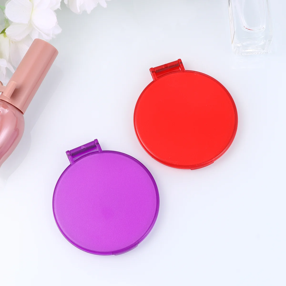 

Mirror Makeup Mini Compactgirls Handpocket Portable Bulk Travel Mirrors Tool Magnifying Purses Gift Folding Simple Glass Held