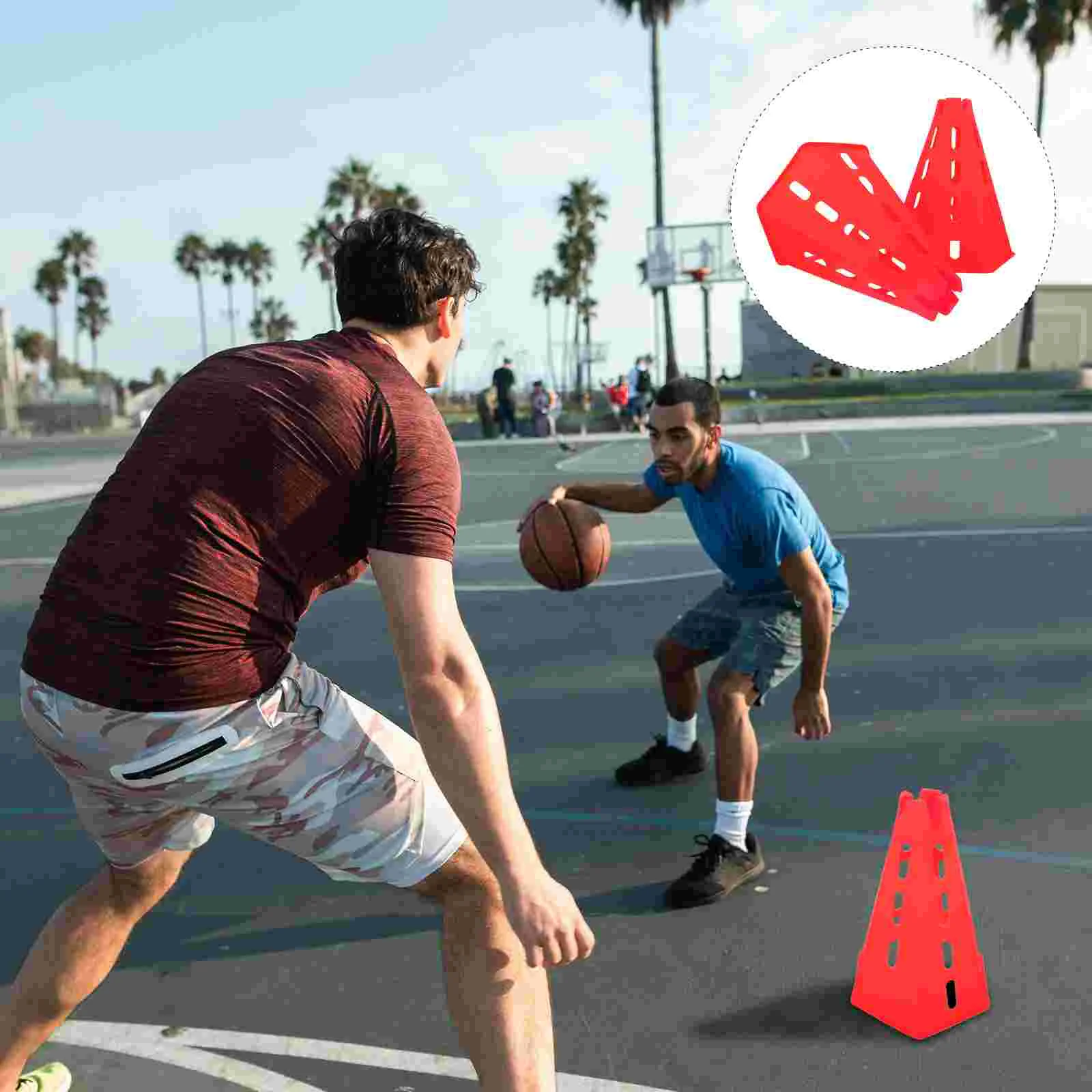 

2pcs Soccer Cones Basketball Sign Barrels Football Competition Training Tools