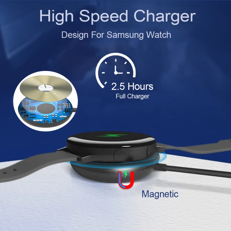 Магнитная Беспроводная зарядная док-станция 2 в 1 для Samsung Galaxy Watch 4 classic 46 мм/3 |