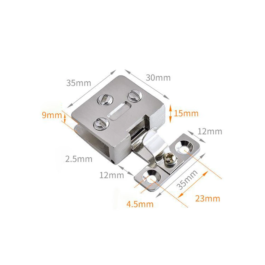 

Glass Door Hinge Cupboard Display Cabinet Gate Clamp Furniture Hardware Shower Door Hinges Glass Door Pivot Hinge Clamps