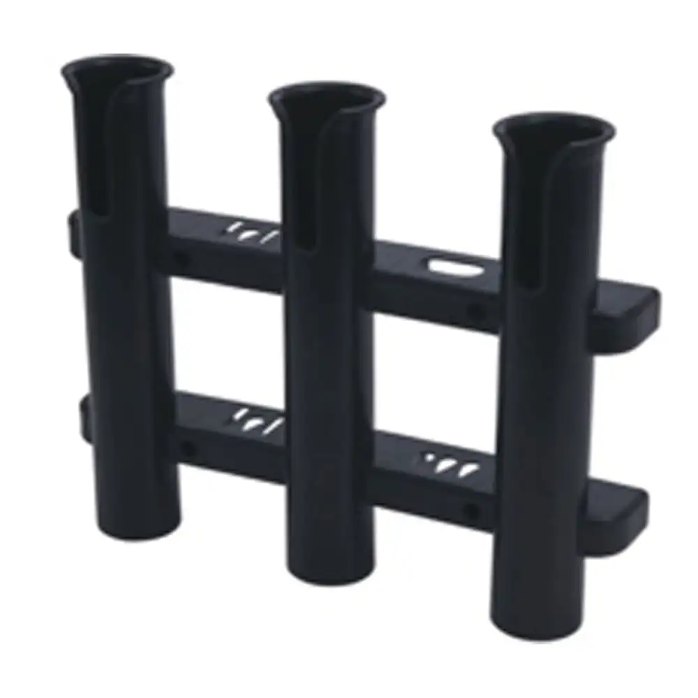 

325039-1 Three-Pole Side Mount Rod Holder - Black
