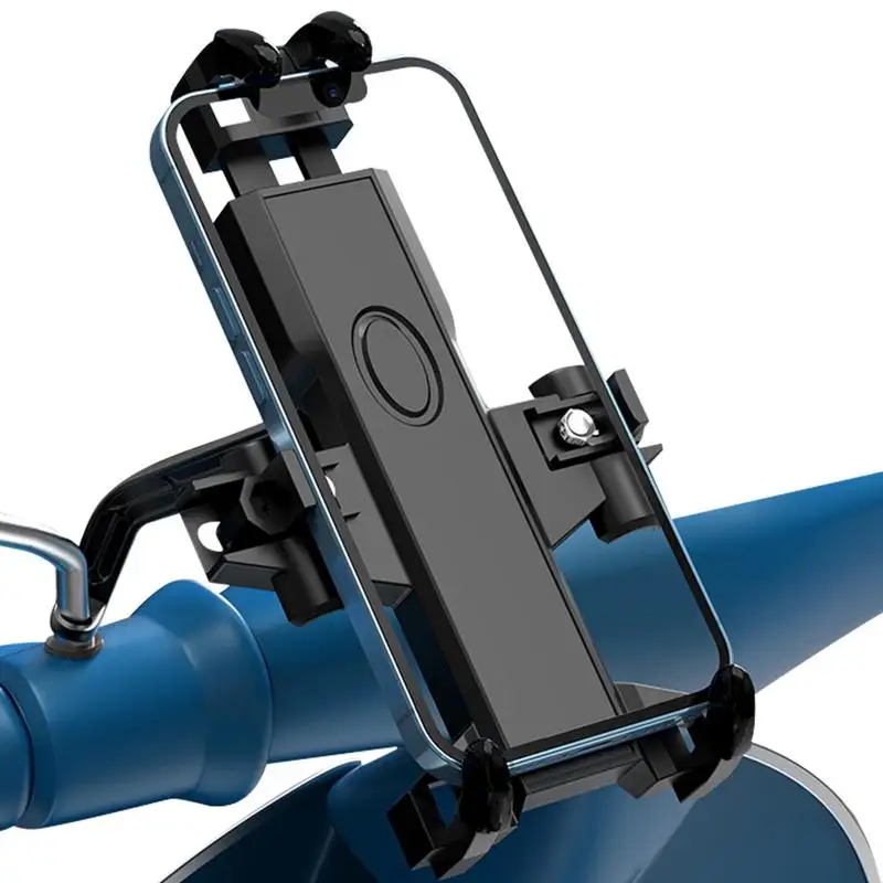 

Motorcycle Phone Mount Bike Phone Mount Handlebar Bicycle Scooter Handlebar Phone Cradle Clip Compatible W/ 4.5-7.2 Universal
