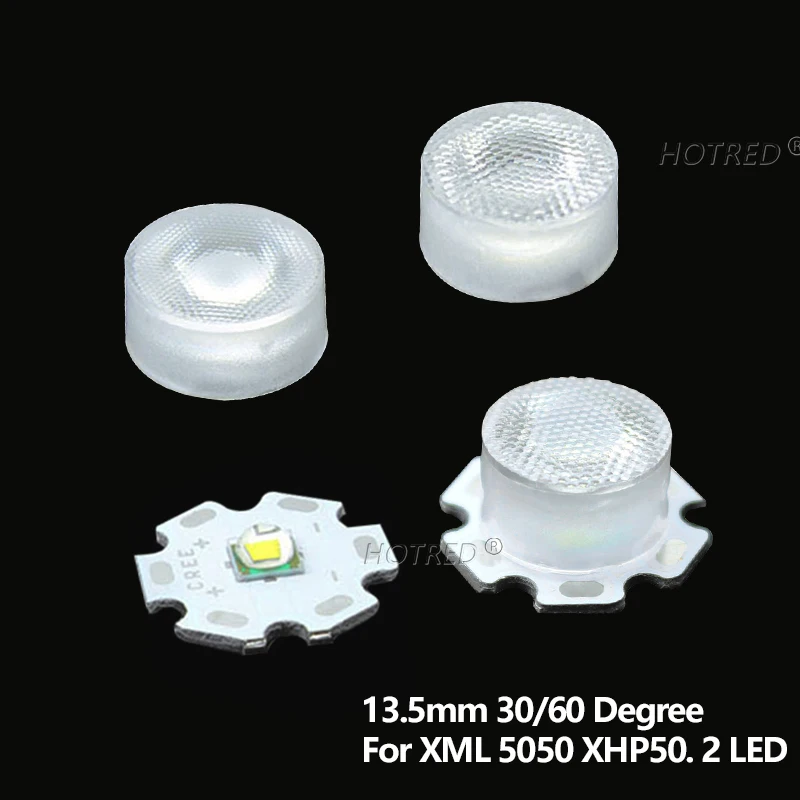 Светодиодные линзы для 5050 CREE XML RGBW T6 XML2 XHP50 Chip 3 10 30 60 градусов оптический
