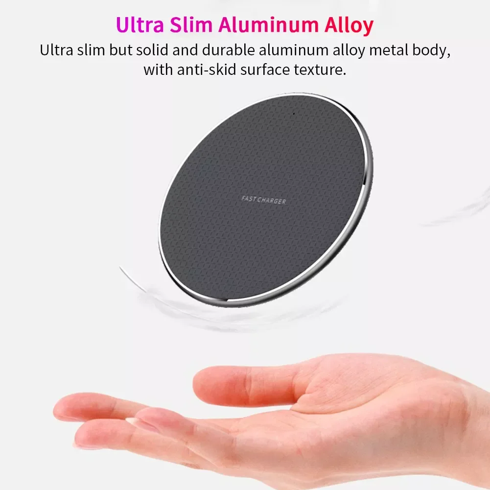 

Qi Wireless Charger Dock for Samsung S9 S8 S7 Note 9 8 for iPhone 12 11 Pro Max XS XR X 8 Wireless Fast Charging Pad