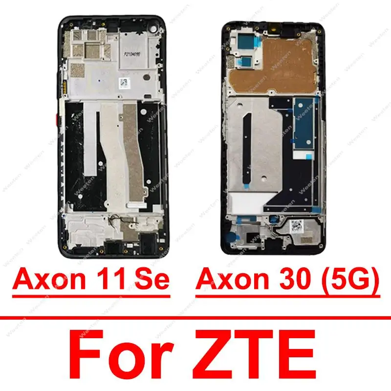 Передняя рамка для ЖК-экрана для ZTE Axon 11SE 9000N Axon 30 5G A2322, передняя крышка корпуса, средняя рамка, фотодетали