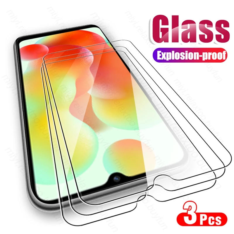 redmi12c-glass-3pcs-9h-tempered-glass-for-redmi-12c-12-c-4g-22120rn86g-671-screen-protector-explosion-proof-hd-film-cover