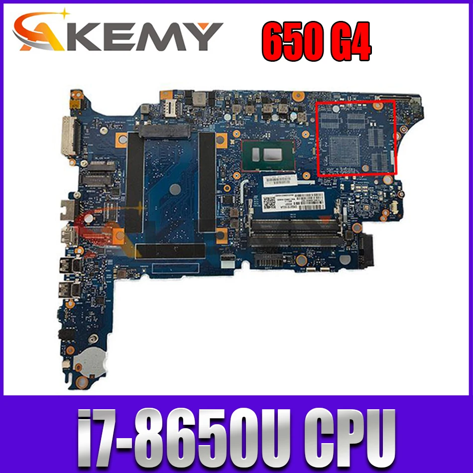 

For HP ProBook 650 G4 HSN-I14C Laptop Mainboard L24853-601 6050A2930001-MB-A01 L24853-001 With CPU SR3L8 i7-8650U Fully Tested