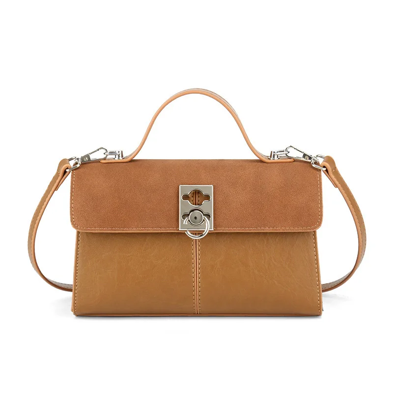 

Women's Bag 2023 New Style Retro Frosted Handbag Autumn And Winter Crossbody Small Square Bag Classic And Versatile Leather Bags