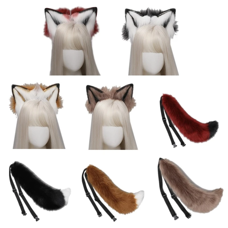 

Ободок «волчьи уши» в стиле «лолита»