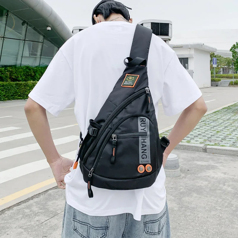 

Мужские сумки на плечо, дорожные сумки через плечо, Мужская Военная нагрудная сумка для школьных поездок, водонепроницаемая нейлоновая сумка-мессенджер, черная, зеленая
