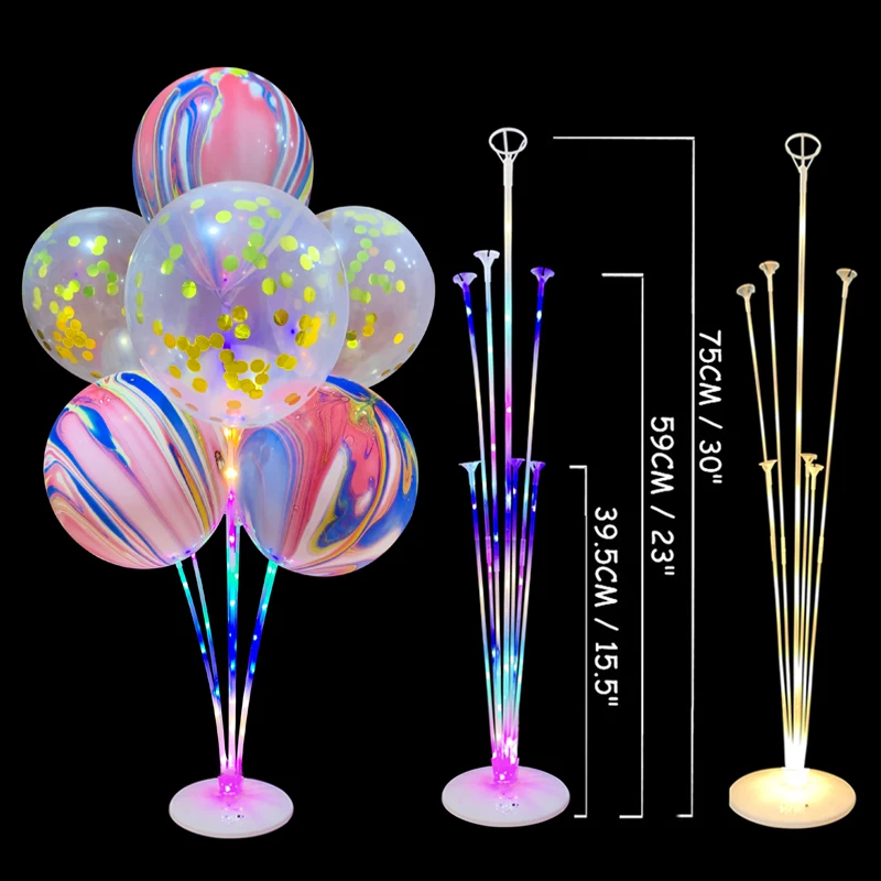 

1/2Set Balloons Column Support Confetti Balloon Stand Holder Wedding Birthday Party Decorations Kids Baby Shower Balons Supplies