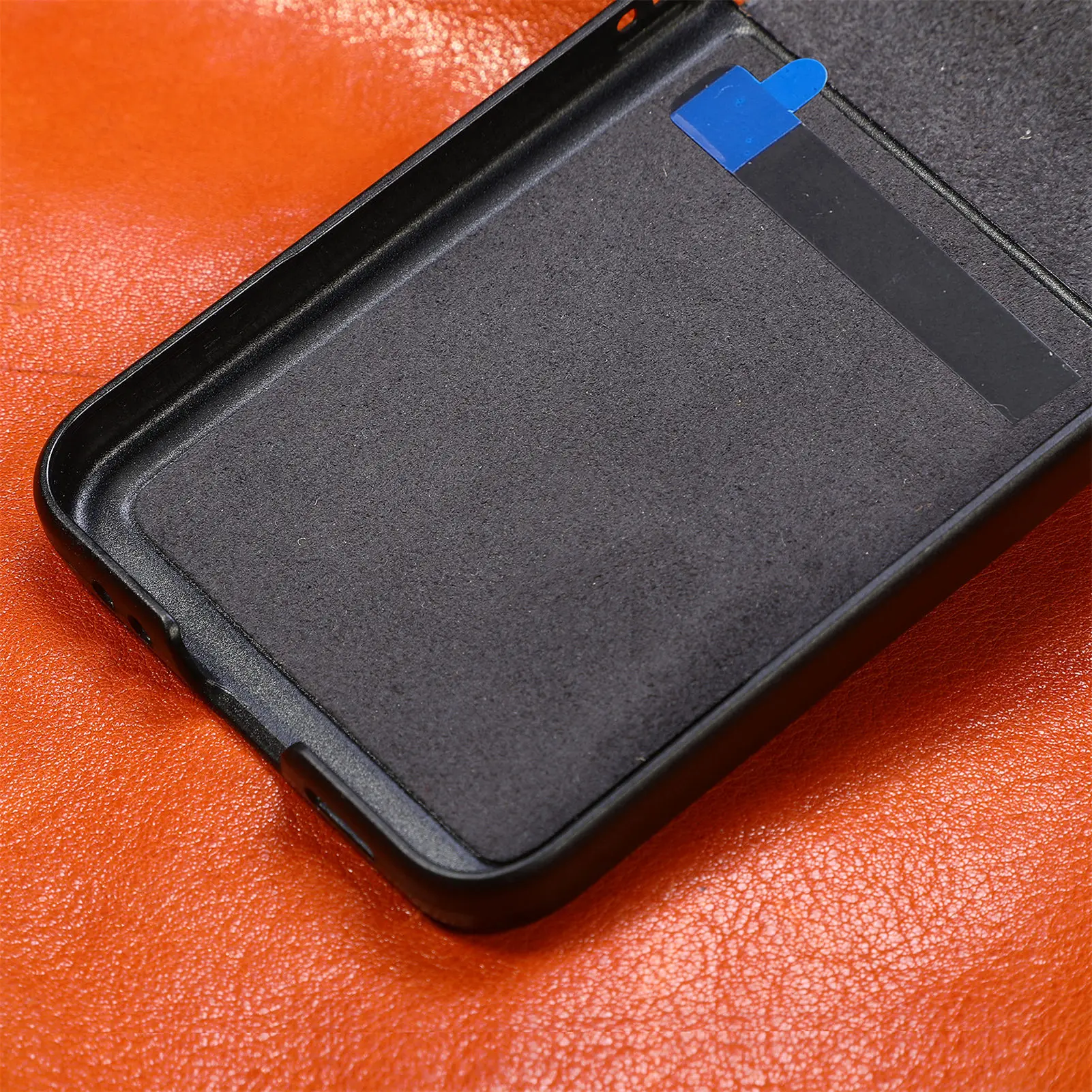 Cow Leather Phone Case For Samsung Z Flip 4 Luxury Shockproof Folding Screen Cover Drop Proof For Galaxy zFlip3