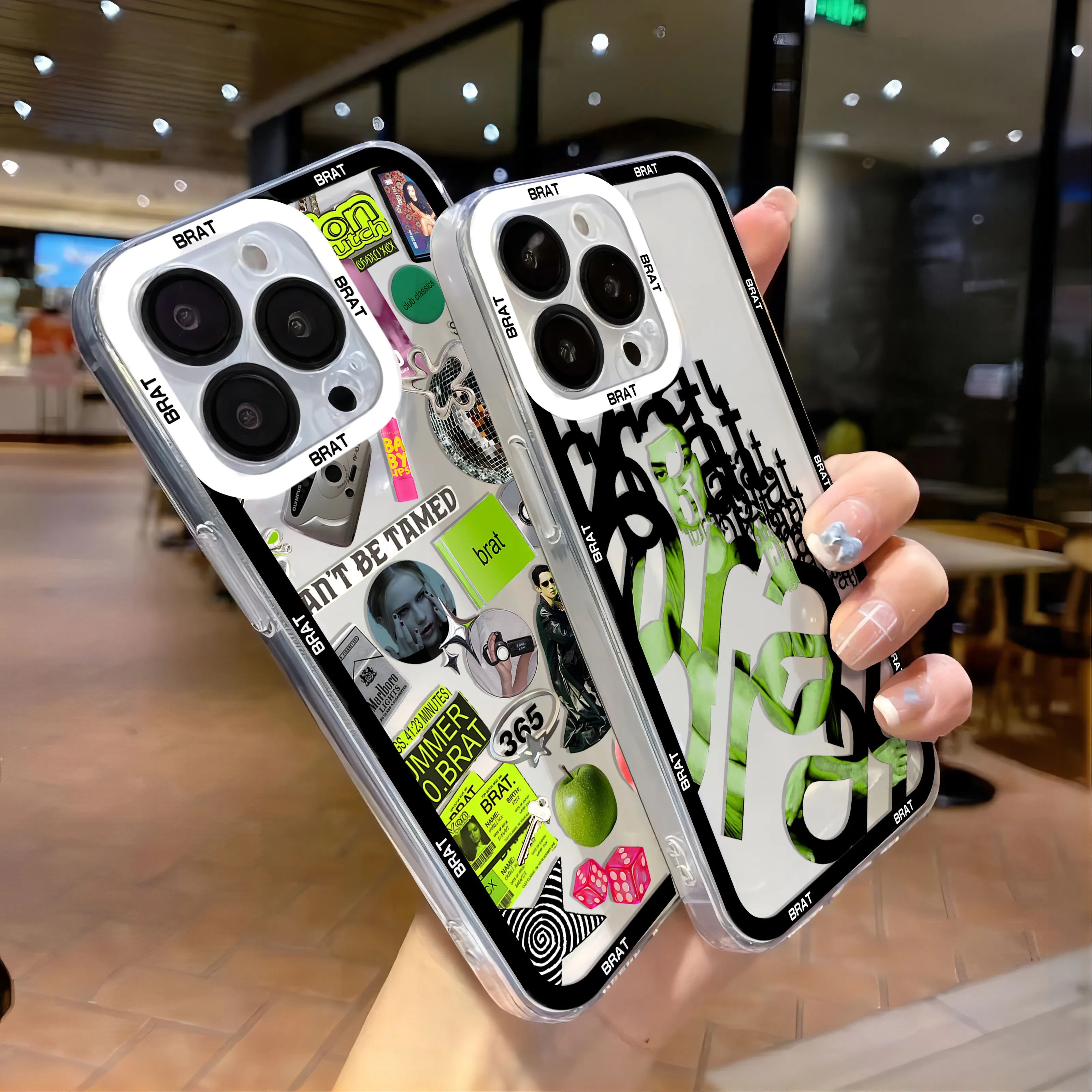 C-Charlis XCX B-BRAT Brat 360 365 чехол для телефона Xiaomi Redmi Note 13 12 12C 11 10 10C 13C 10s 9 9s 9A 9T 9C 8 7 Pro Max 4G 5G