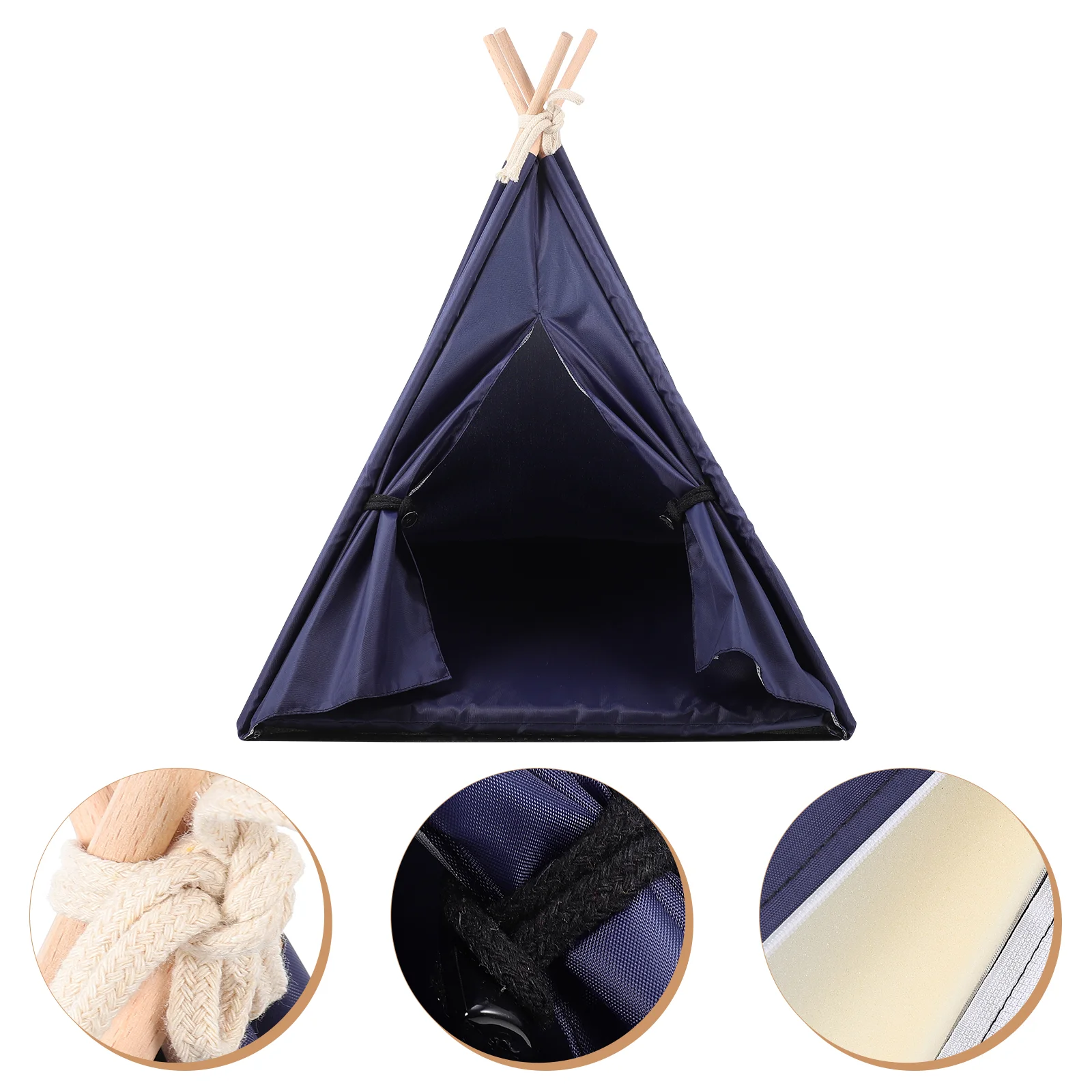 

Dog Tent Cat Teepee Bed Pet Tents Cats Indoor Mini Dogs Cave Large House Pets Outdoor Kitten Hiding Sleeping Tee Pee Camping