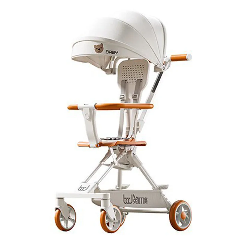 Детская коляска с высоким пейзажем легкая дорожная для новорожденных