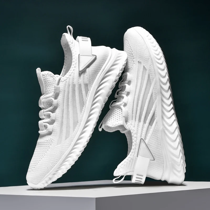 Summer Breathable Men Sneakers Big Size 39-48 Lightweight Mesh Running Shoes Men White Trainer Men Sport Shoes Zapatillas Hombre