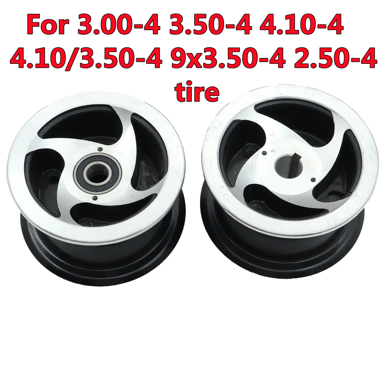 4 Inch Rim 3.00-4 4.10/3.50-4 9x3.50-4 for Razor E300 E325 EZip E-4.0 E-450 Electric Scooters Pocket Rocket Mini Bike Go Kart