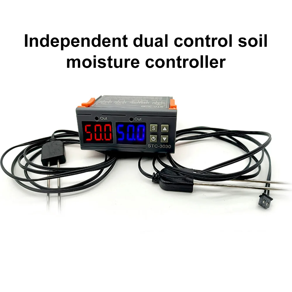 

Digital Temperature Humidity Control STC-3030 2-way Output Control Return with Delay Start Functio AC110-220V DC 12V 24V