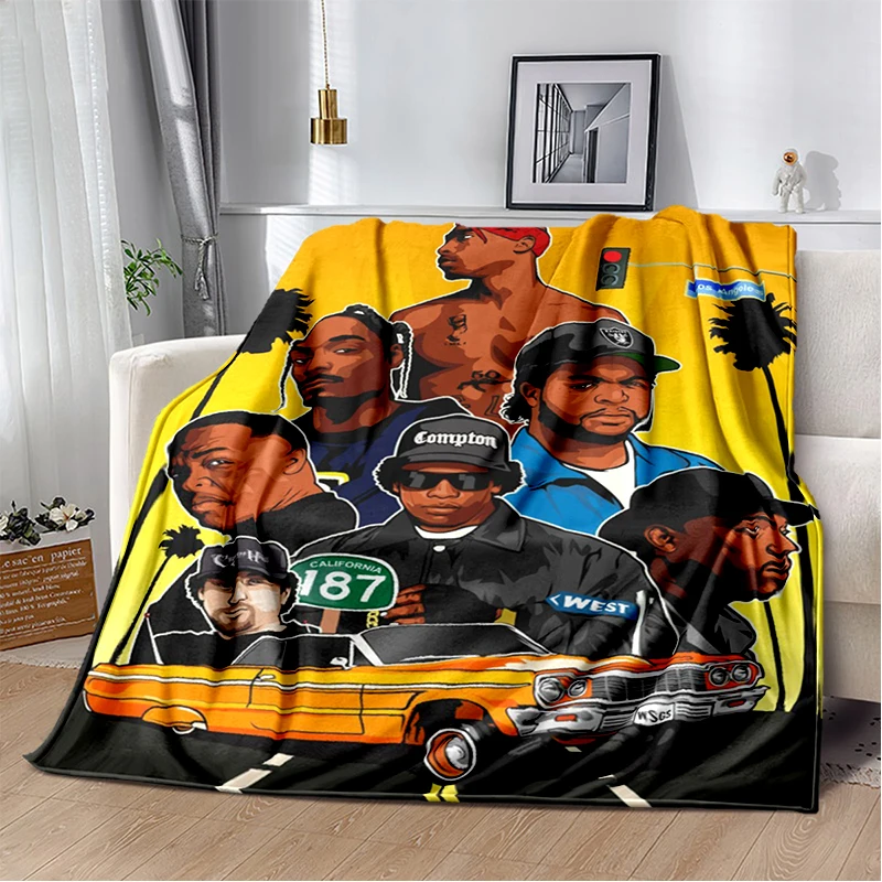 

HIP-HOP Art Soft Plush Sofa Bed Picnic Blankets Modern Flannel Blanket Cover Gedruckt Bettdecke Geschenk Throwing Cartoon