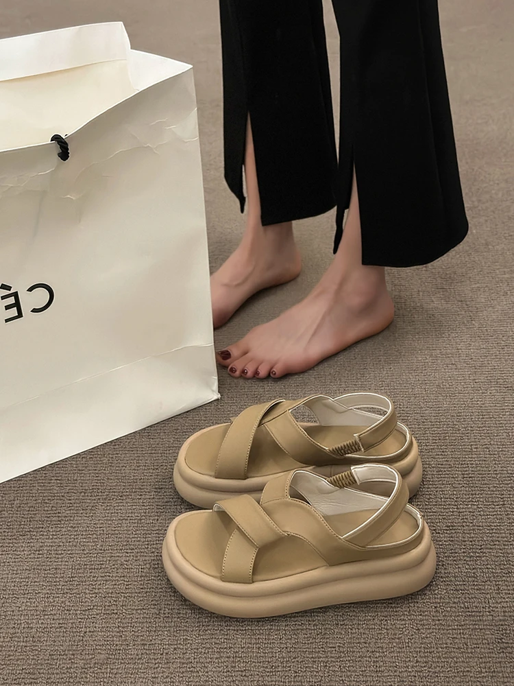 

Женские туфли на танкетке, Бежевые эспадрильи на платформе, универсальные летние кроссовки на каблуке, 2023