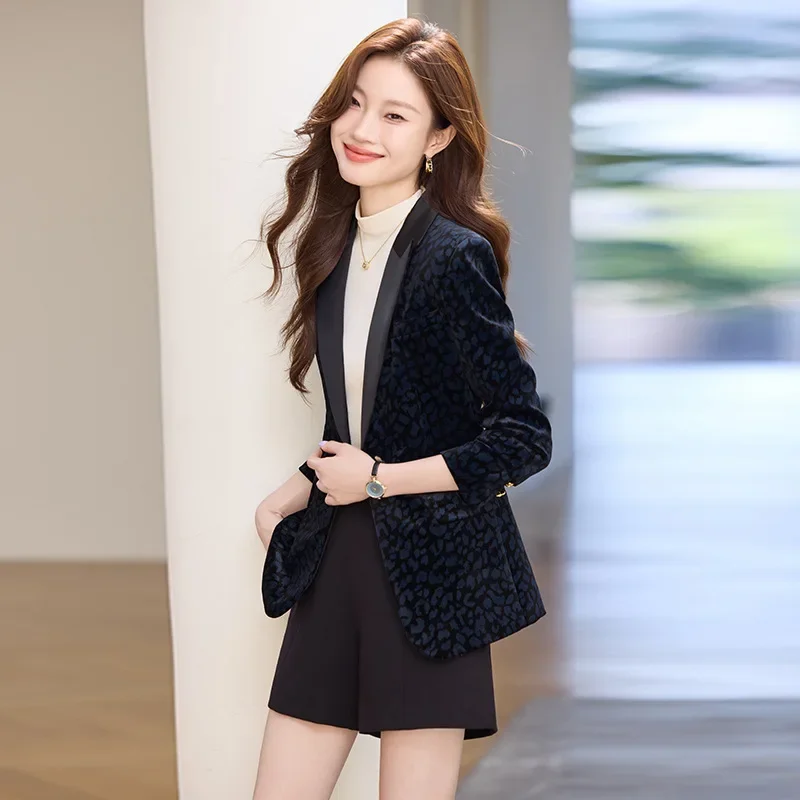 Модный Женский приталенный элегантный Блейзер с длинными рукавами элегантное