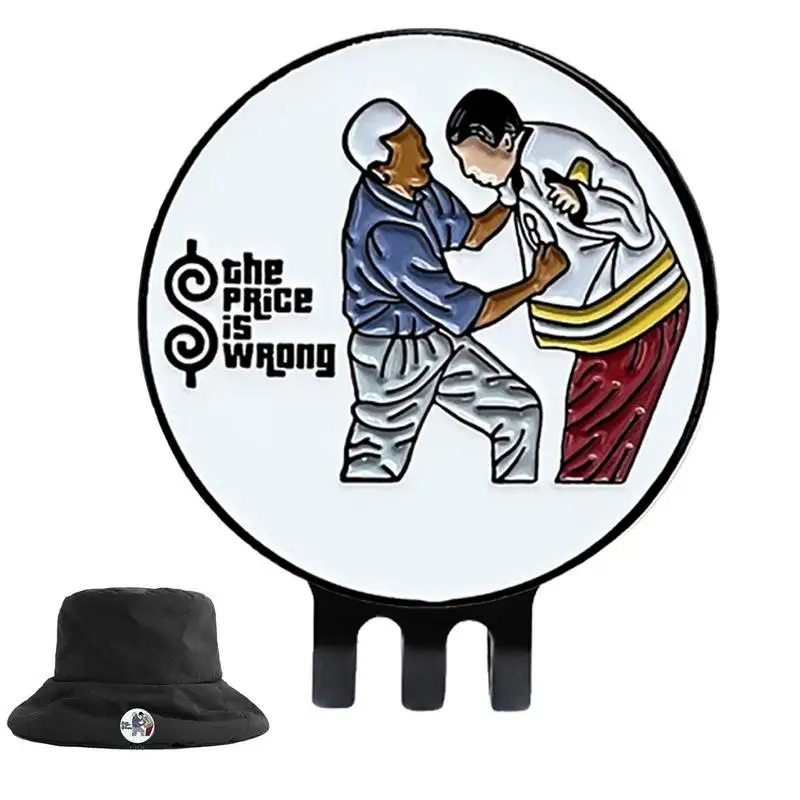 1pc Golf Ball Marker Hat Clip With Magnet Ball Mark Removable Easy Putt Golf Putting Alignment Clips Golf Accessories