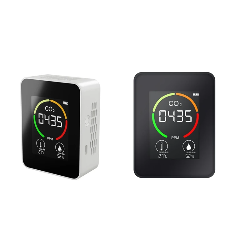 

Far Infrared CO2 Meter Digital Temperature Humidity Tester Carbon Dioxide TVOC HCHO Detector Air Quality Monitor