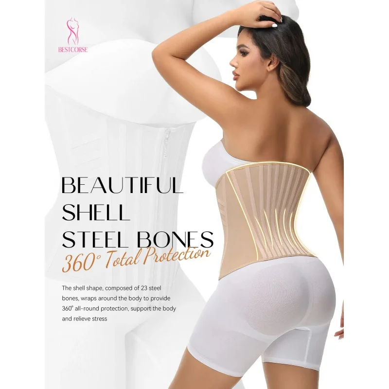 Фото Корсет-пояс XS Steel Bone Curvy для коррекции фигуры, утягивающий пояс для талии, для женщин, для спорта, тренировок, фитнеса, для утяжки живота, корректирующий пояс-корсет Faja №5