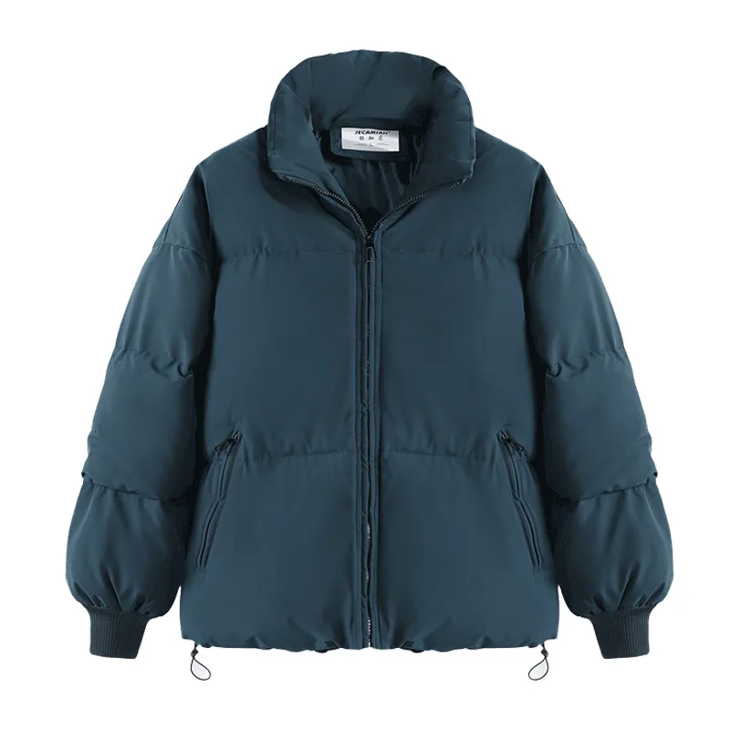 Thin Light Down Cotton Coats Parkas Loose Short Stand Collar Fashion Warm Autumn Winter Jacket Women 2022 Female Clothing Padded