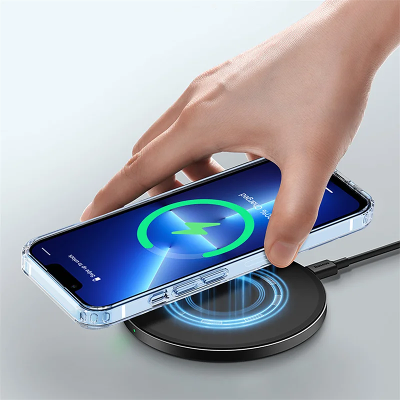 Прозрачный Магнитный чехол HD ДЛЯ Magsafe для iPhone 14 13 12 11 Pro Plus Mini Max X XS XR 7 8 SE3 жесткий