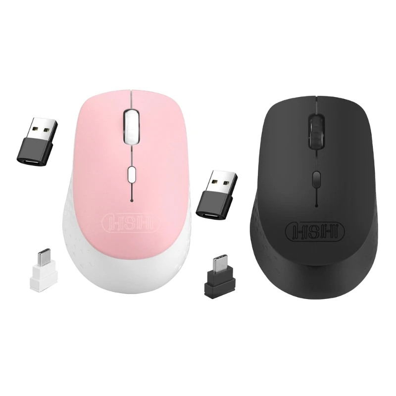 

Type C Mouse Rechargeable, 1600DPI Adjustable 5 Buttons for Laptop and Tablets