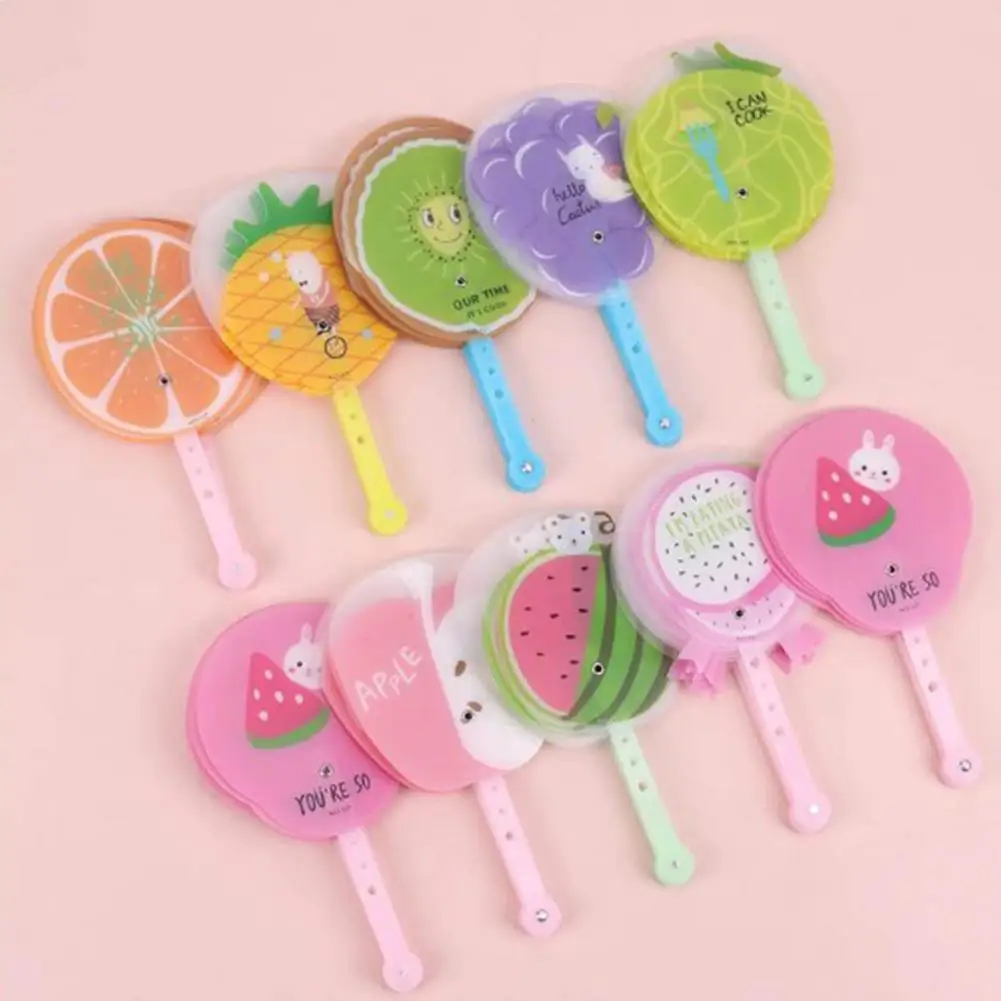 Складной веер с мультяшными фруктами награды веера для учеников начальной школы