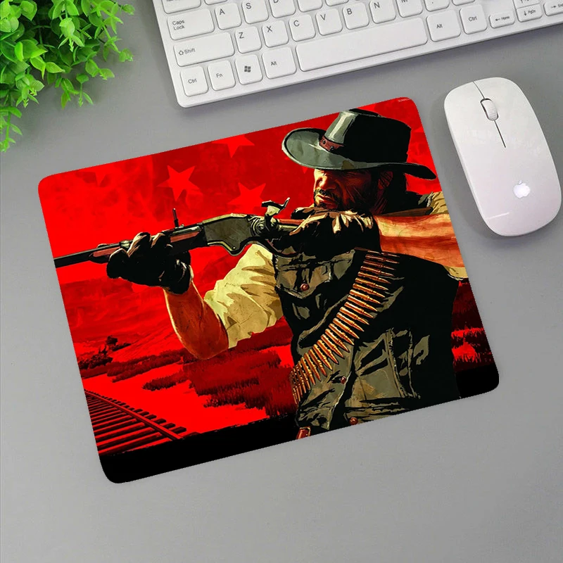 

Mouse Carpet 20x25cm Small Mousepepad Kawaii Mouse Pad Gamer Keyboard Red Dead Redemption Gamer Cabinet Mousepad Anime Mat