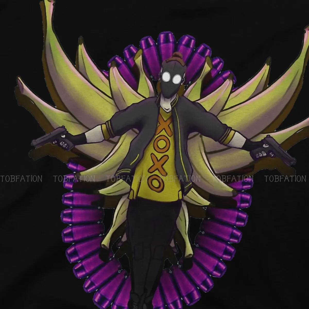 Футболка с изображением святого пули и бананов