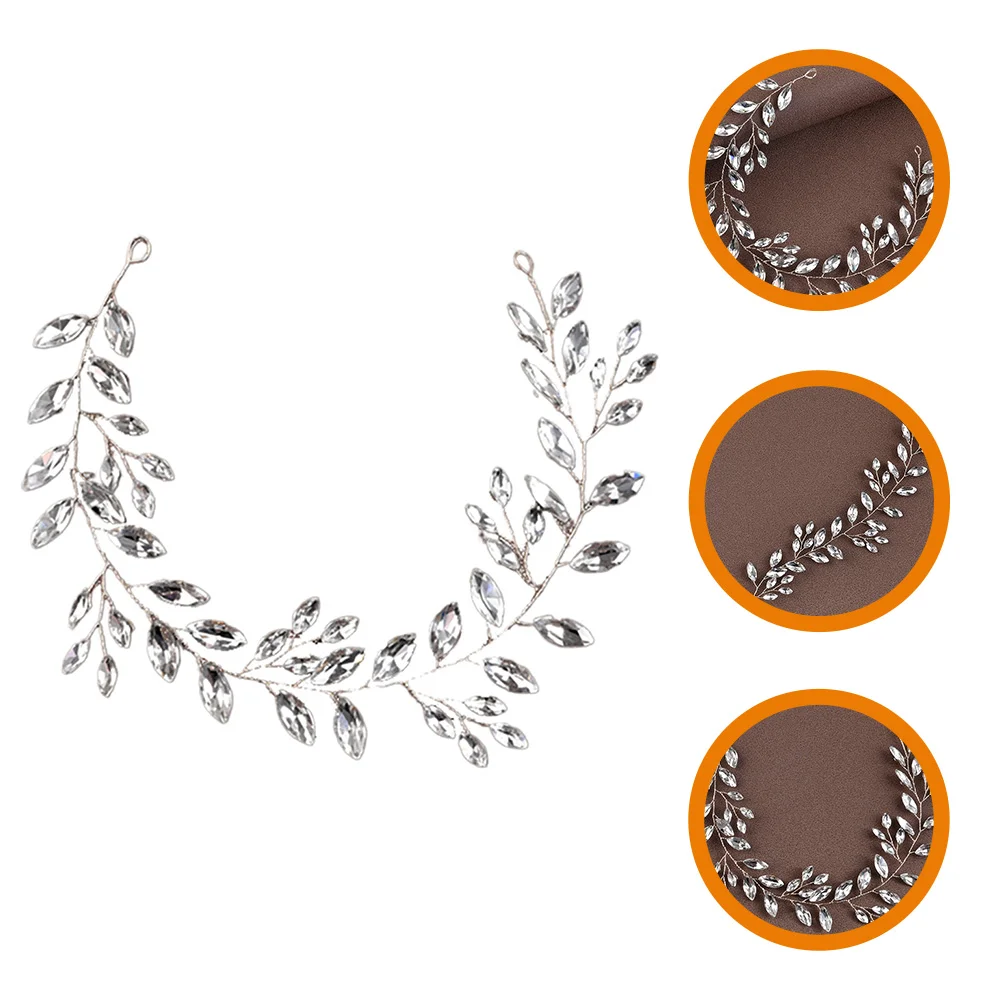 

Hair Bands Women Headband Wedding Accessories Brides Drill Rhinestone Headpiece Miss