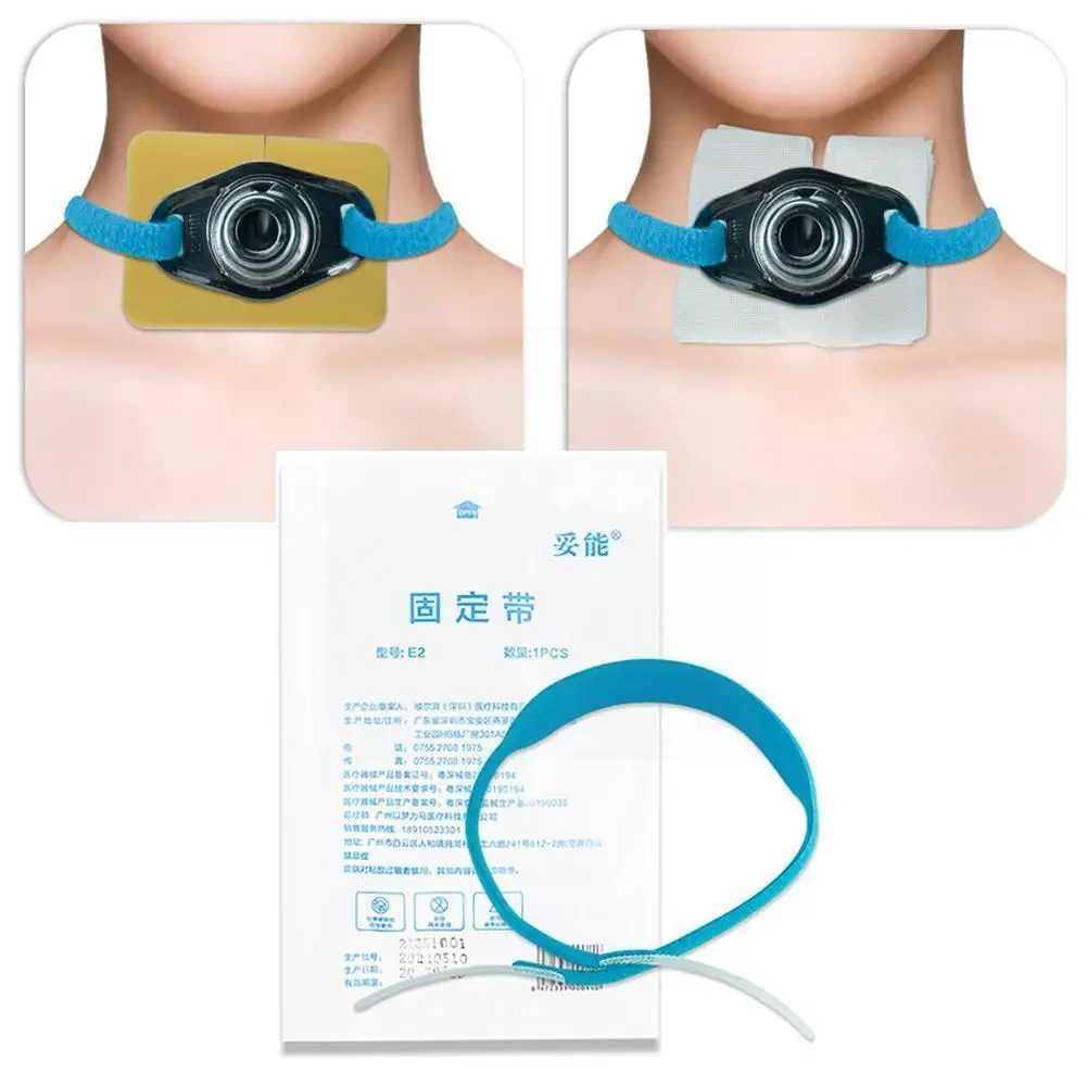 

Опора для шеи, устройство для фиксации эндотрахеальной трубки, пояс для трахеостомии 62 см, фиксированный синий W0A8