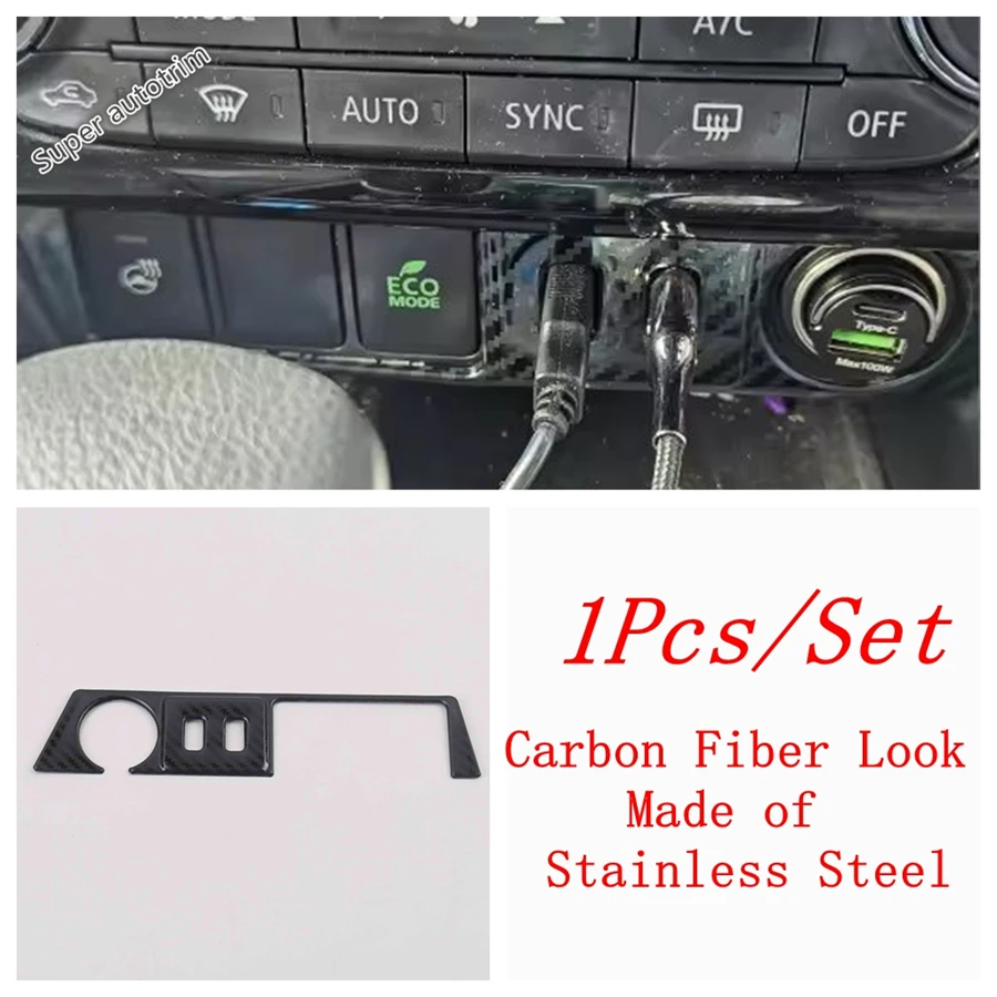 

Автомобильное центральное управление, USB-разъем, зарядка, переключатель прикуривателя, рамка, накладка для Mitsubishi Eclipse Cross 2017-2024