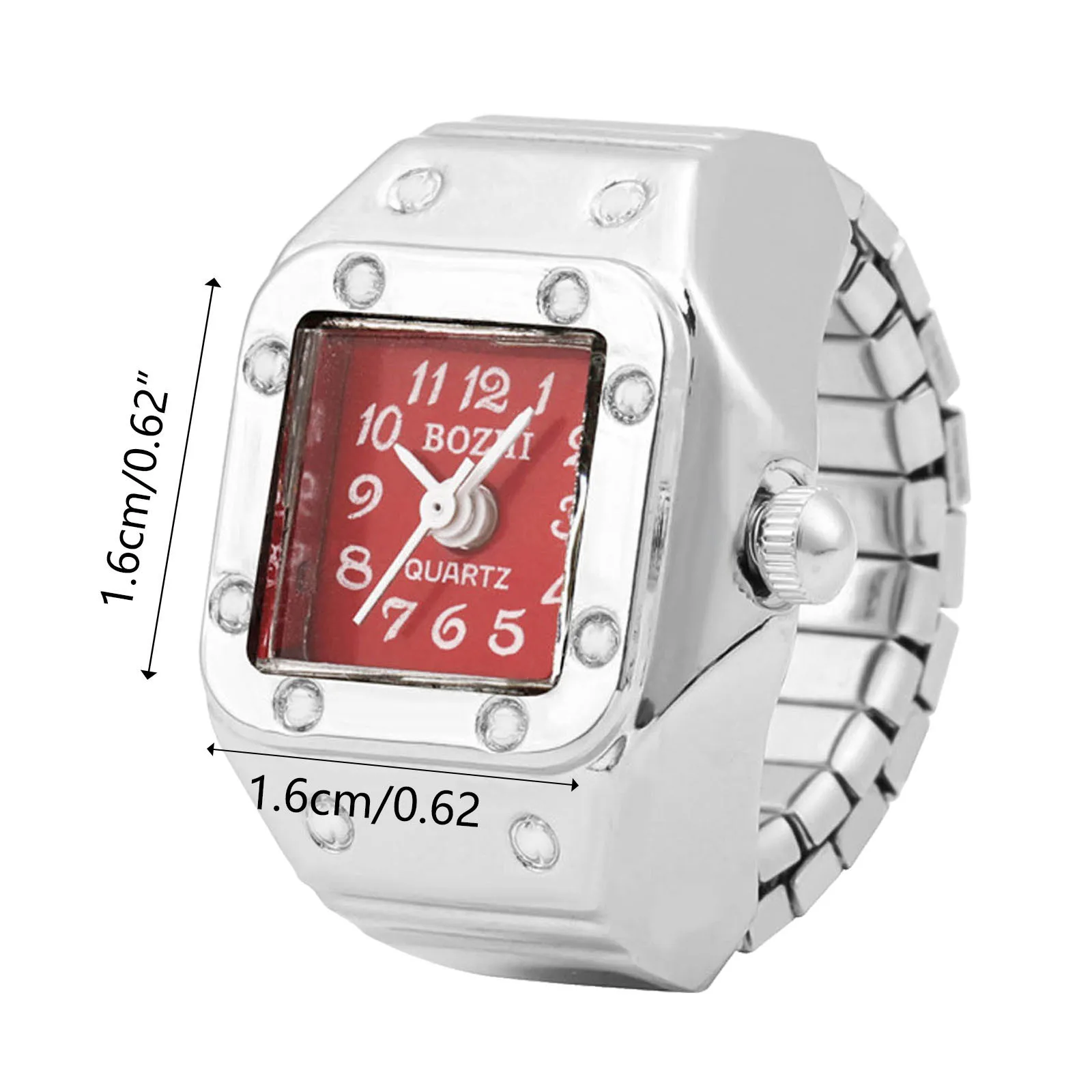 Эластичные Стрейчевые кварцевые часы унисекс кольцо для женщин и мужчин