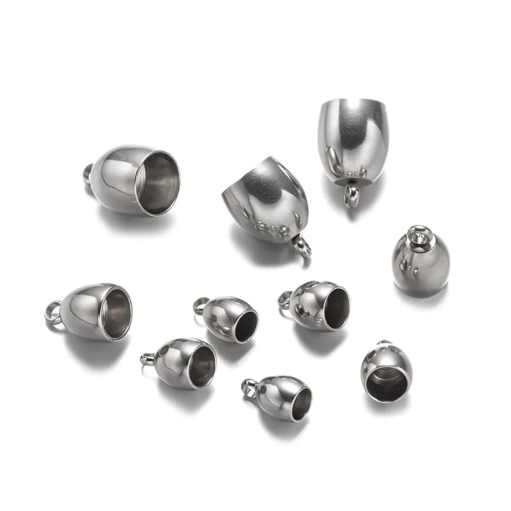 20 шт. торцевая крышка из нержавеющей стали веревка с пряжкой крючок для DIY