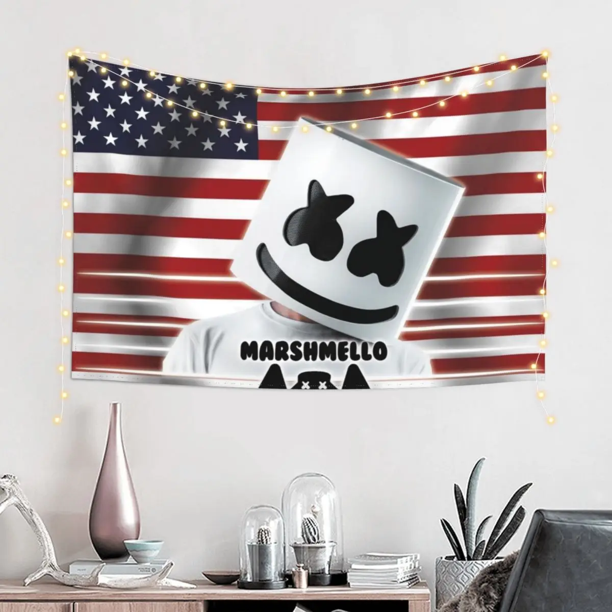 Зефир желтый гобелен Эстетический декор комнаты Корейский Украшение домашней