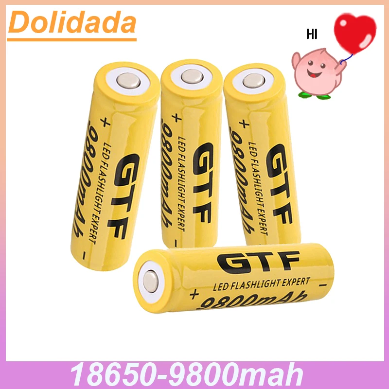 

3.7v 9800mah 18650 Battery Gtf18650 Li-ion Rechargeable Battery For Flashlight Torch Headlamp LED Light Remote Control Bateria