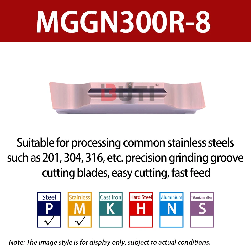 

Обработка токарных станков с ЧПУ из нержавеющей стали MGGN150R/L-8 MGGN500R/L-8 MGGN150R/L-15 Серия MGGN500R-15, детали для лезвий для канавок