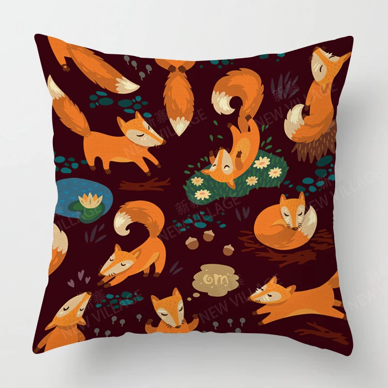 

Льняная квадратная наволочка 50x50 Декор