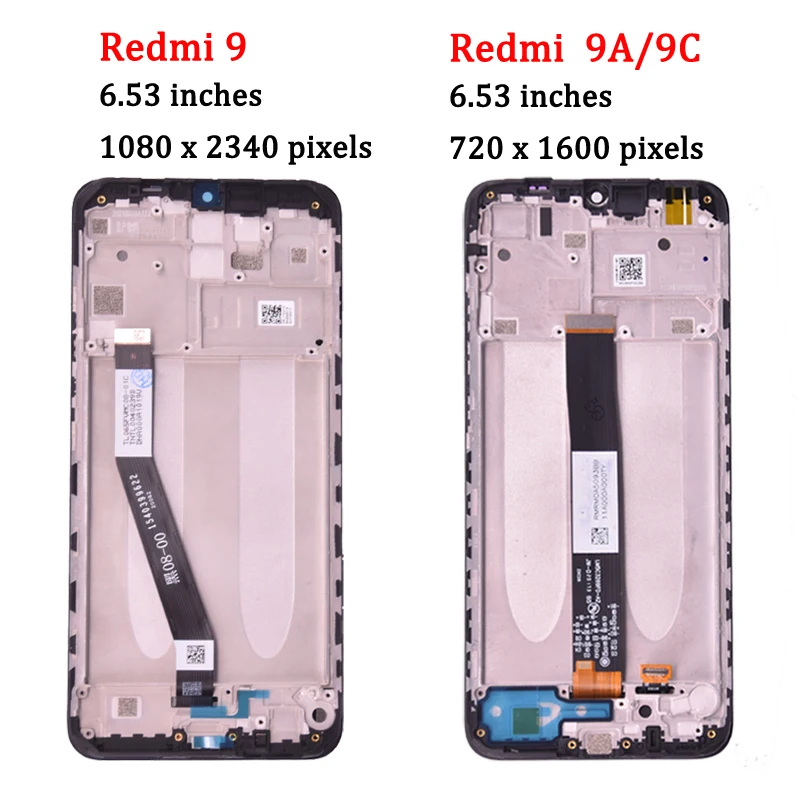 6 53 inches original for xiaomi redmi 9a 9c display lcd touch screen digitizer for redmi 9 lcd replacement phone parts assembly free global shipping