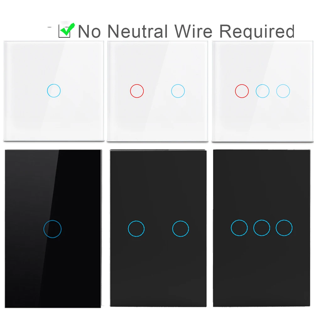 AC100-240 Датчик питания со светодиодной панелью настенный светильник черно-белое