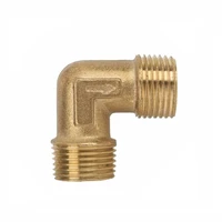 16 5mm male thread 90 deg brass elbow pipe fitting connector coupler for water fuel copper adapter
