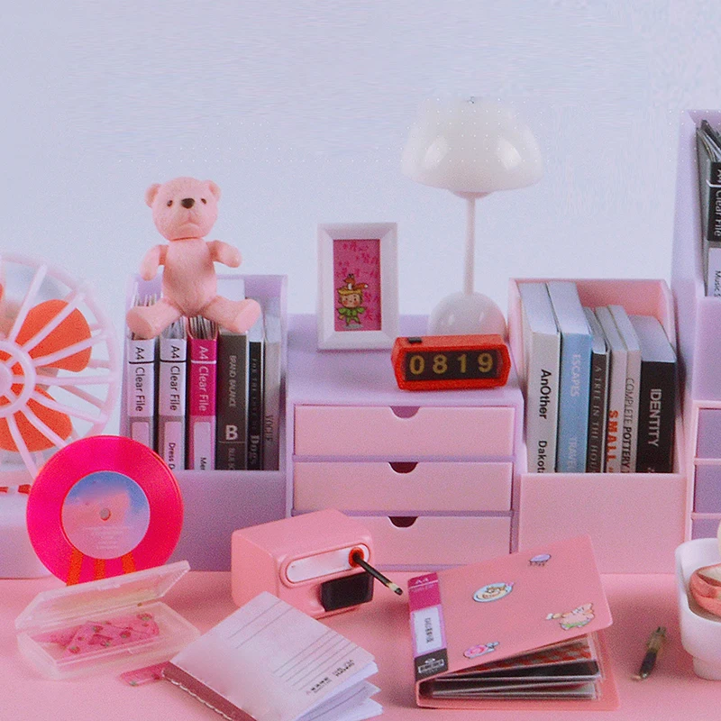 Кукольный домик миниатюрная книжная полка стеллаж для хранения кукольный