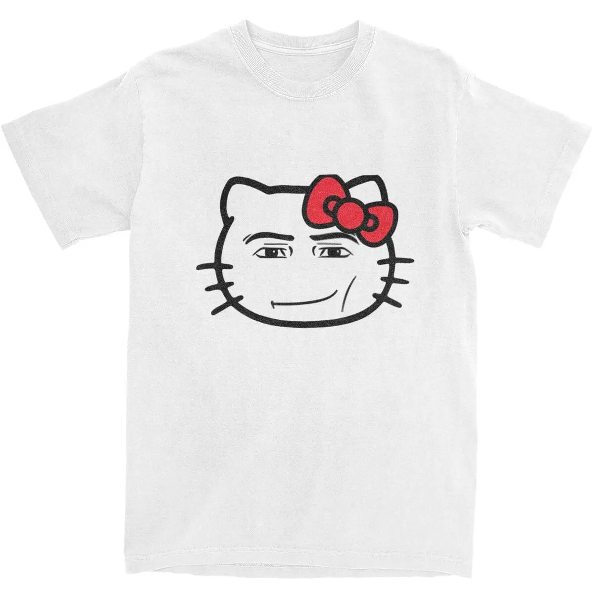 Милая футболка Hello Kitty летняя мультяшная японская винтажная базовая Y2K хлопковая