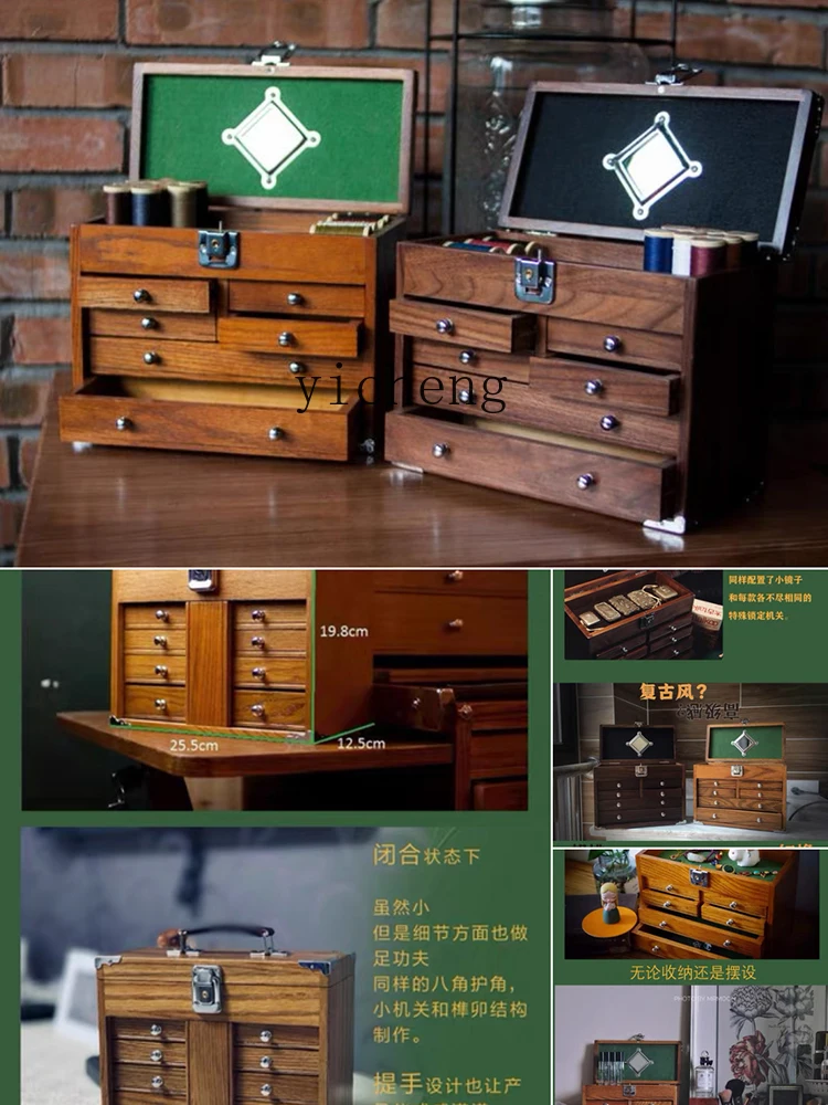 Комбинированный комод Zk для спальни из тика многофункциональный шкаф
